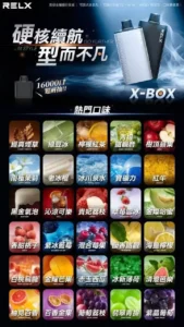 RELX 悅刻 X-BOX 16000口拋棄式電子煙-風味圖